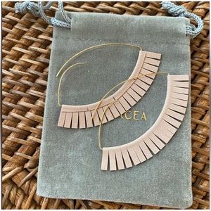 Panacea Blush Gold NEW Fringe Tassel Earrings